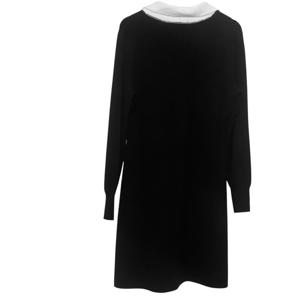 NWOT  Love Scarlett Black & Gold Tone Buttons down front sweater Dress Sz L/G - Picture 2 of 14